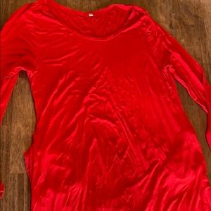 Long sleeve teeshirt dress with pockets